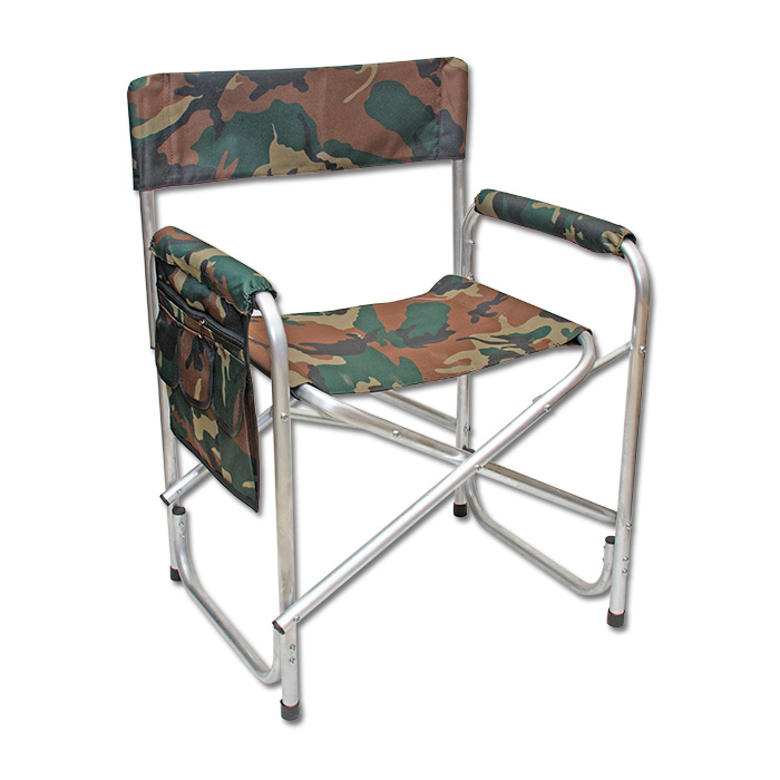 Кресло складное, алюминий, с карманом на подлокотнике (ak-02)